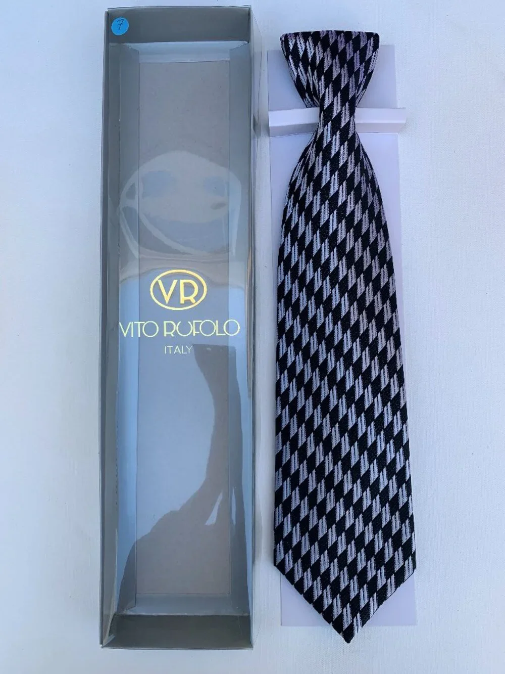 VITO RUFOLO 100% Silk Tie for Men Made in Italy 57